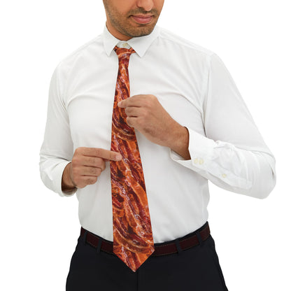 Photoreal Bacon Print Necktie