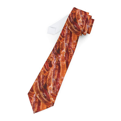 Photoreal Bacon Print Necktie