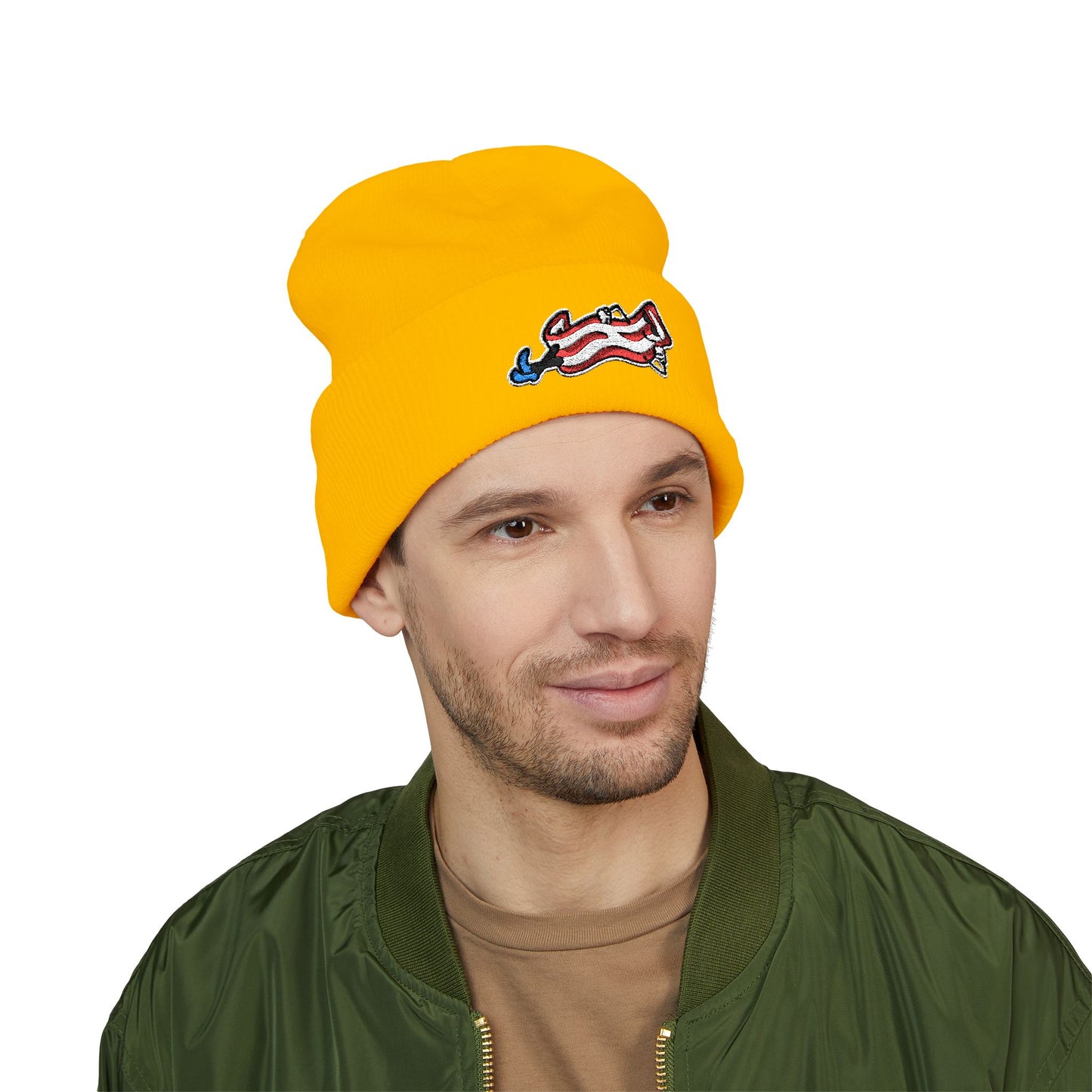 Bacon Buddy Embroidered Cuffed Beanie