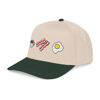 Embroidered Breakfast Icons Baseball Cap