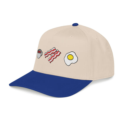 Embroidered Breakfast Icons Baseball Cap