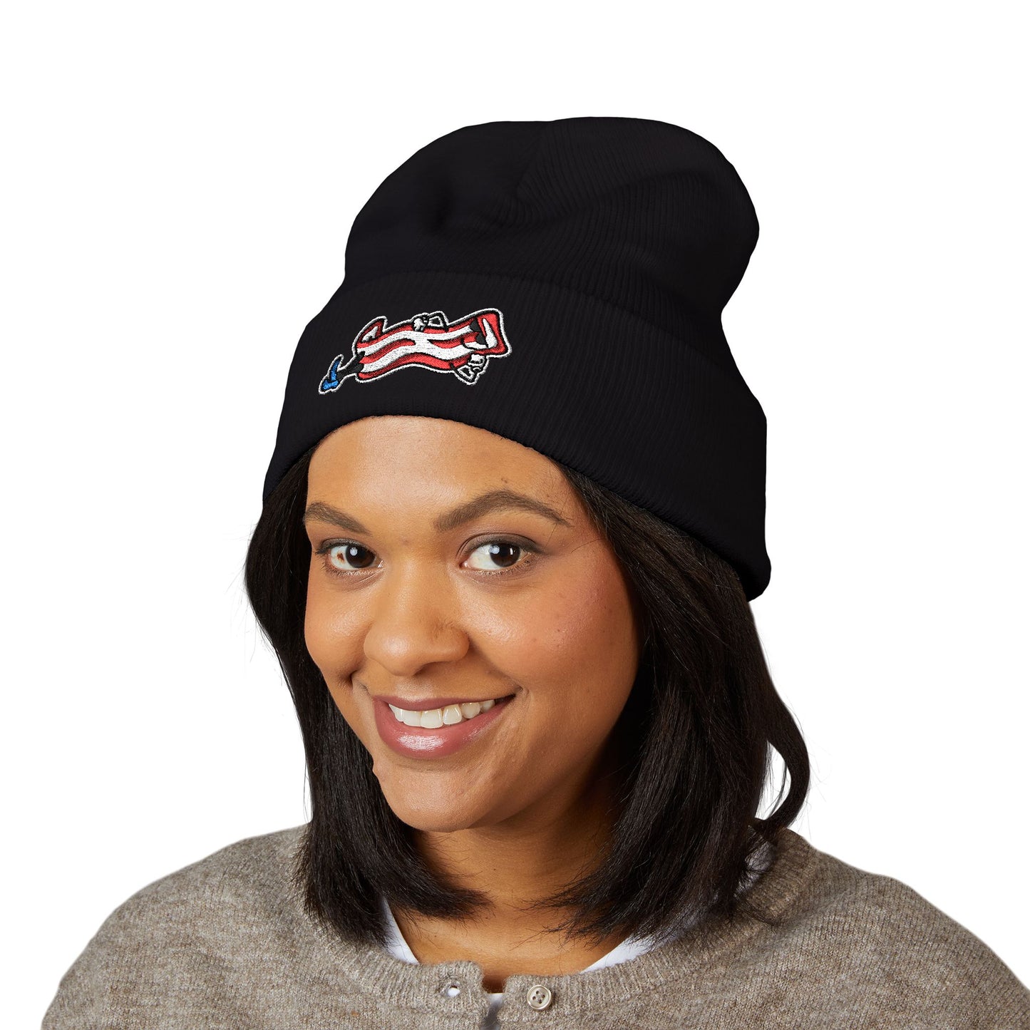 Bacon Buddy Embroidered Cuffed Beanie